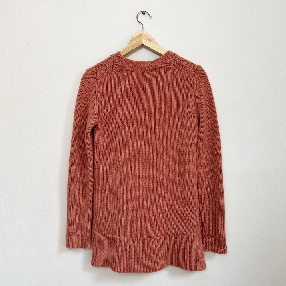 ANN TAYLOR Womens 100% Cashmere Mauve Knit Classic Sweater XS